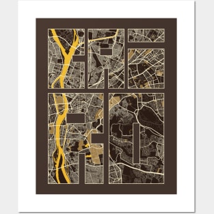 Cairo, Egypt City Map Typography - Pastel Posters and Art